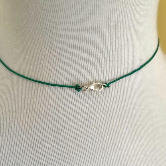 Shell Necklace on Turquoise Cord - Picture 4 of 4